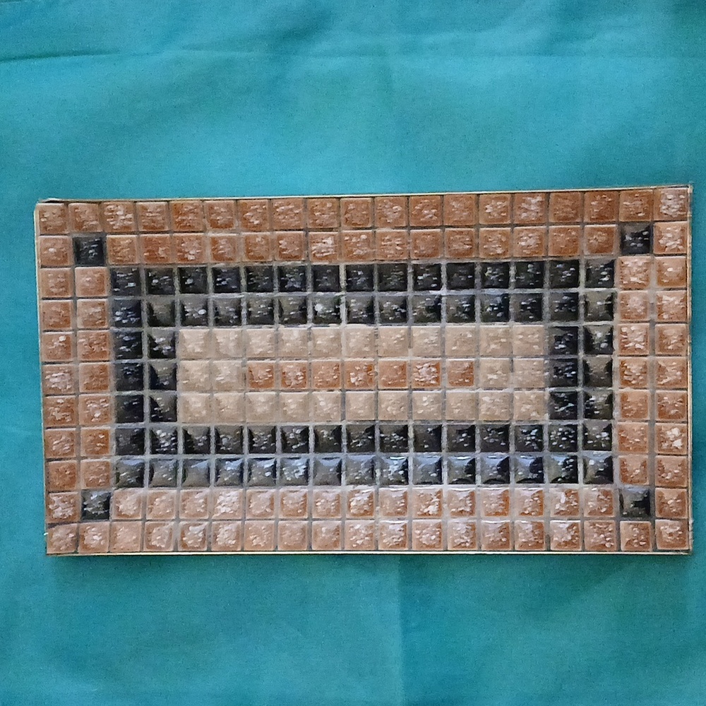 Vintage Mosaic Tile Art Tray.